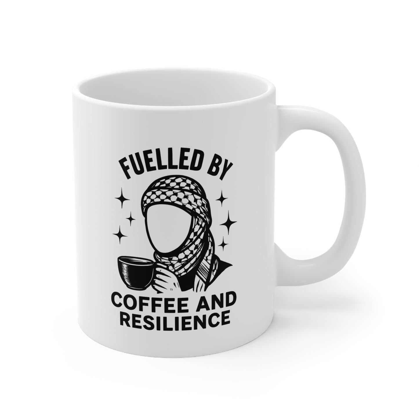 Mug - Palestine Kuffiyeh Resilience Coffee Cup