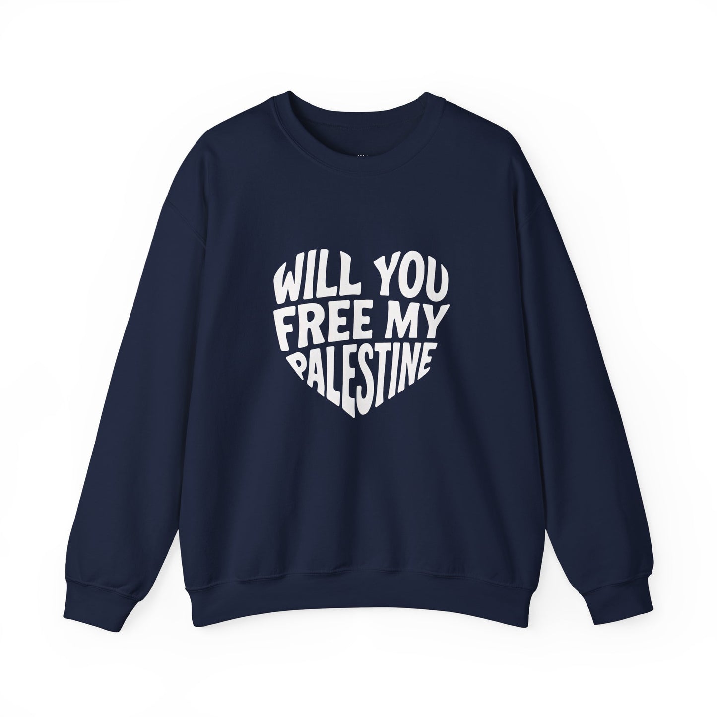 Unisex Heavy Blend™ Crewneck Sweatshirt - Will You Free My Palestine?  Gift for him, Gift for her