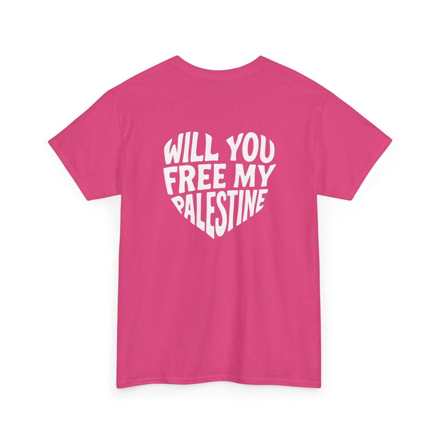 Pro-Palestine Activist Tee- Will You Free My Palestine