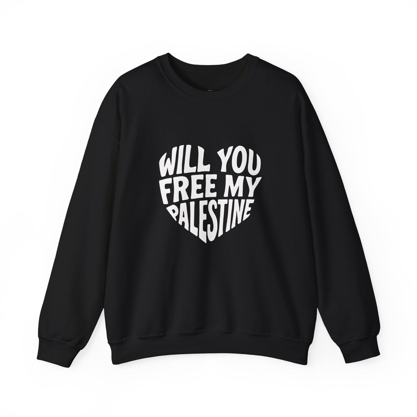 Unisex Heavy Blend™ Crewneck Sweatshirt - Will You Free My Palestine?  Gift for him, Gift for her