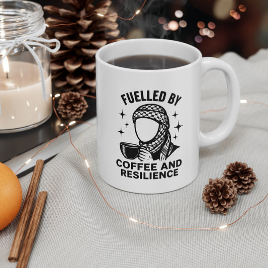 Mug - Palestine Kuffiyeh Resilience Coffee Cup