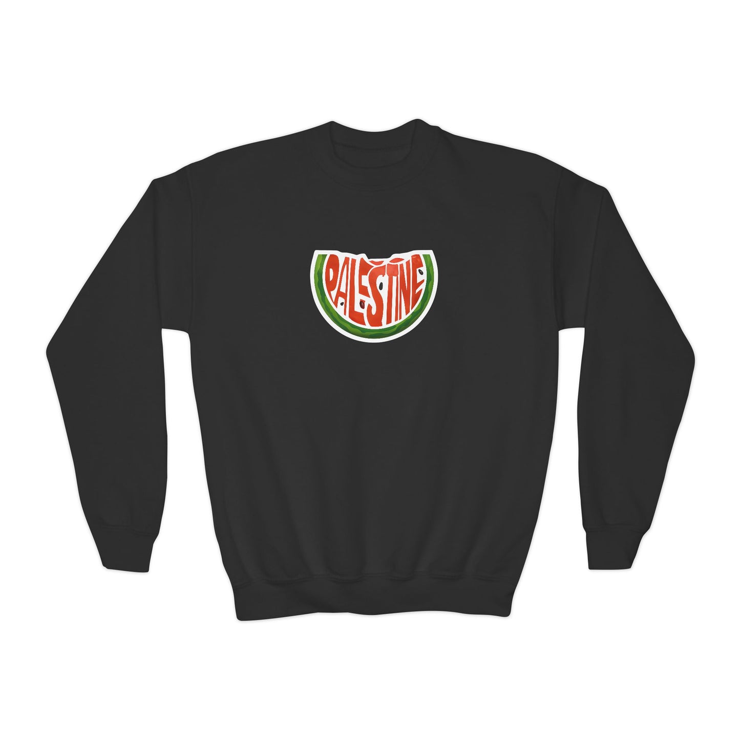 Palestine Watermelon Youth Crewneck Sweatshirt